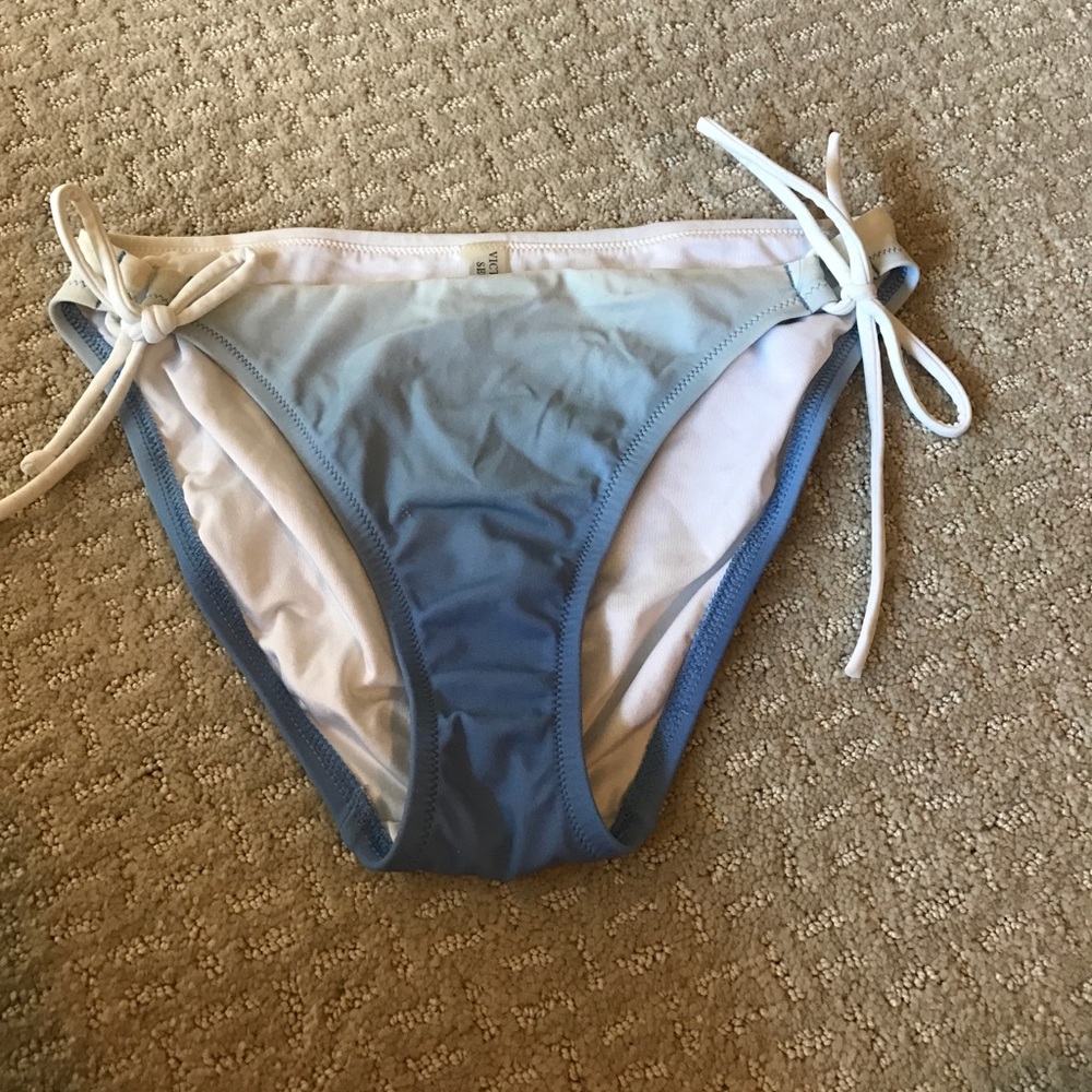 Victoria's Secret Blue Ombre Tie-Side Bikini Bottoms